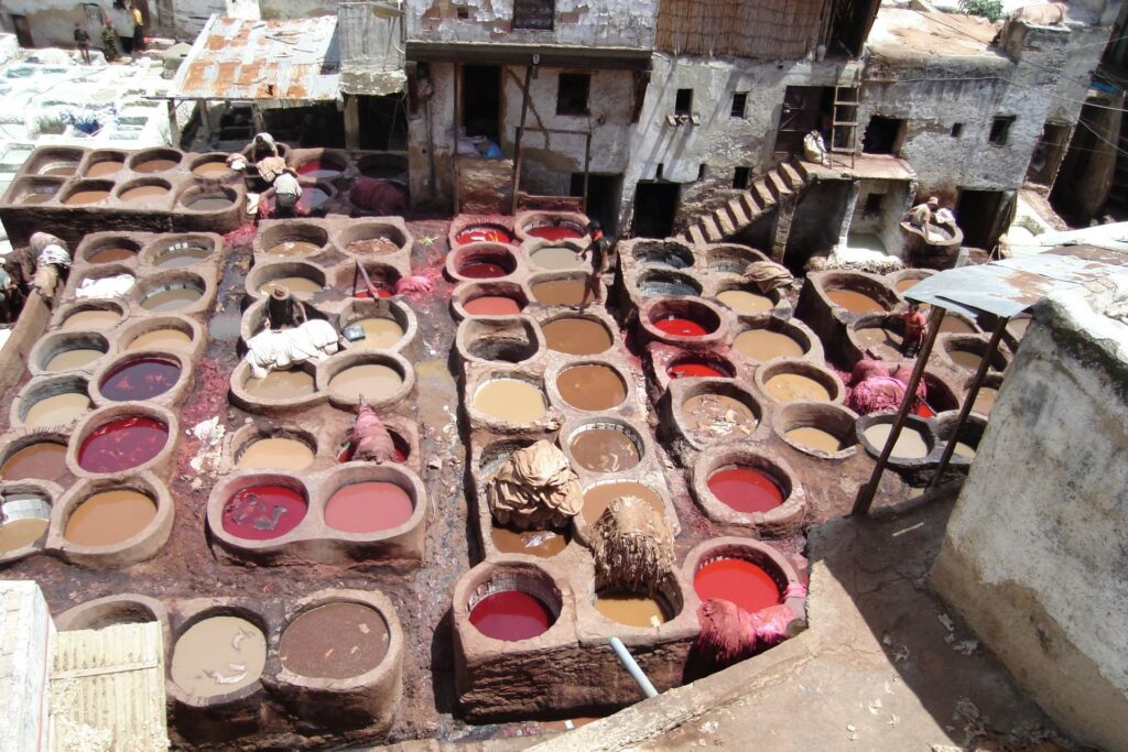 Met de camper naar Marokko - Leerlooierij, Fez